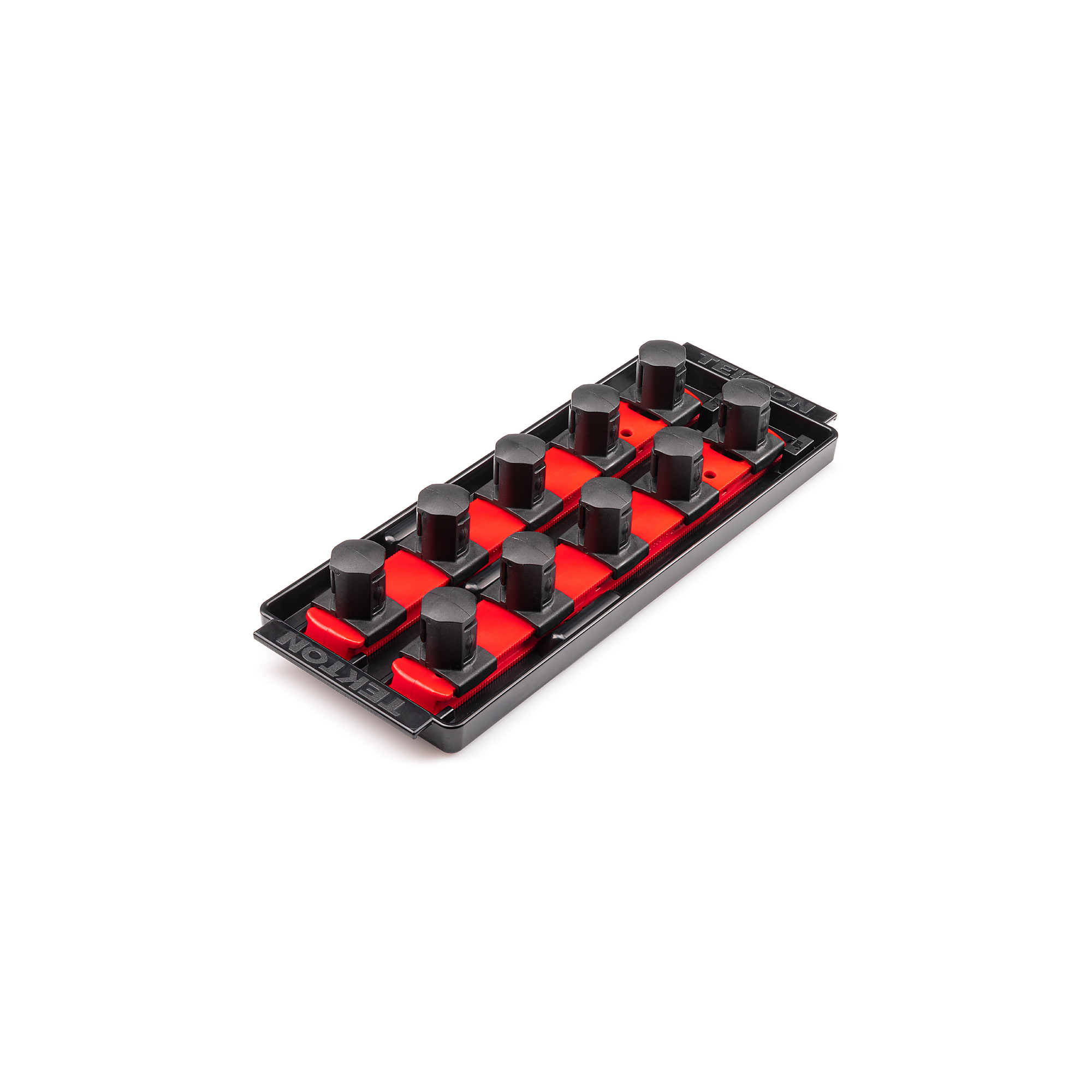TEKTON 3/4 Inch Drive 2-Rail Socket Organizer Set, Red (10-Tool) | OST31110